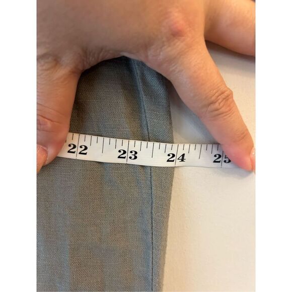 NWT Old Navy Maternity Linen Wide-Leg Pants Olive Green sz XL breathable minimal - Picture 5 of 8